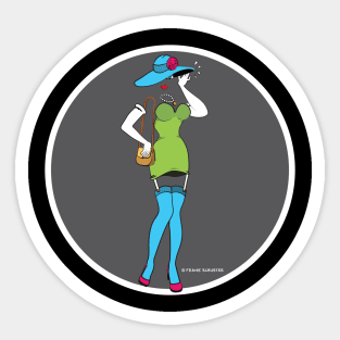 Shakedown Street Zoot Suit Invisible Girl Sticker